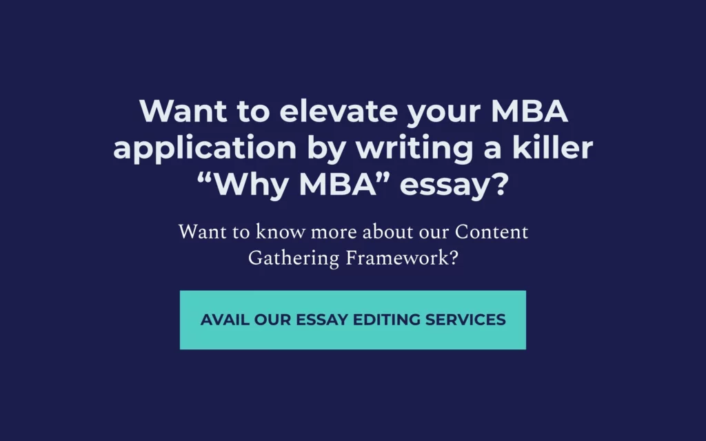 why mba essay question
