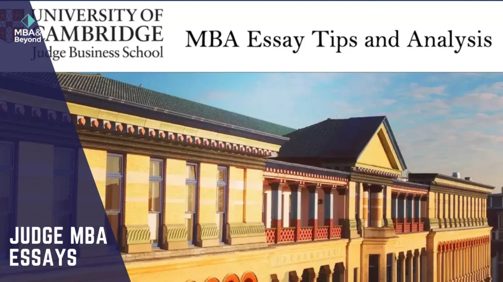 Judge MBA essays